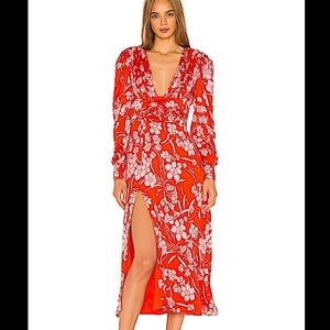 Song of Style Red Floral Maxi Dress